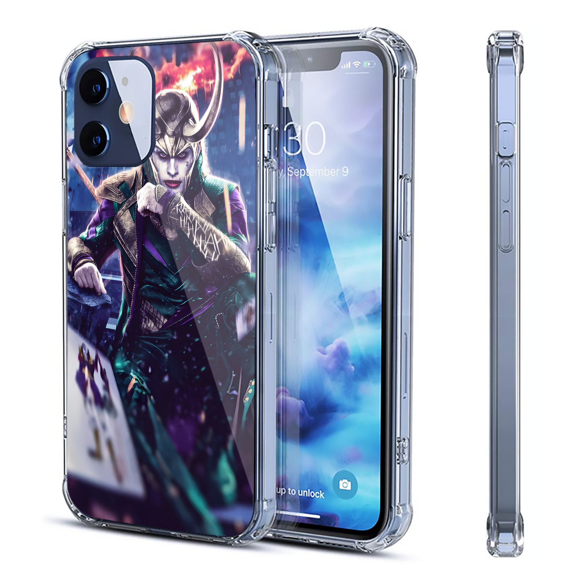（画像用） アベンジャーズ The Avengers 【iPhone 12シリーズ対応】透明スマホケース（クリアソフトケース）